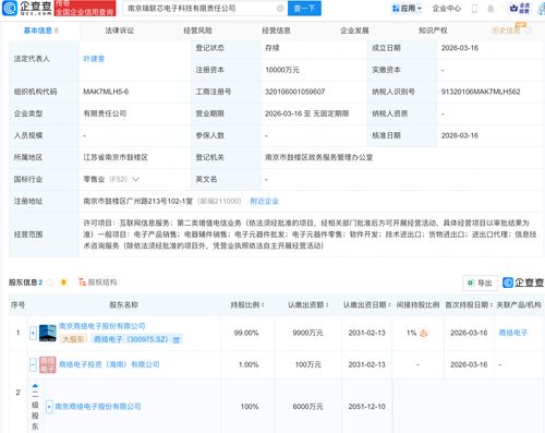 商絡電子戰略布局再落一子 南京瑞聯芯電子科技公司成立，進軍電信增值業務新藍海